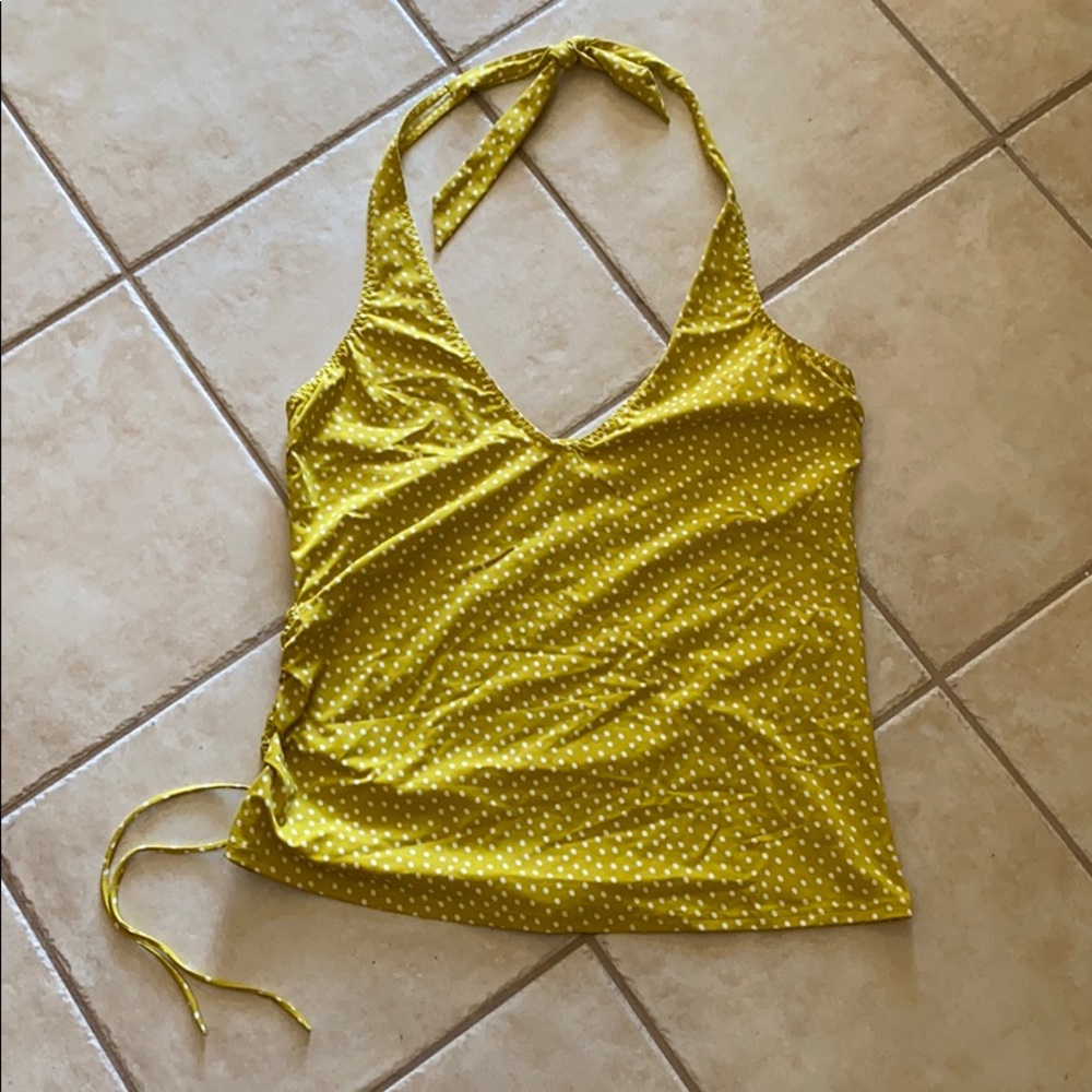 Lands’ End Yellow Tankini Top